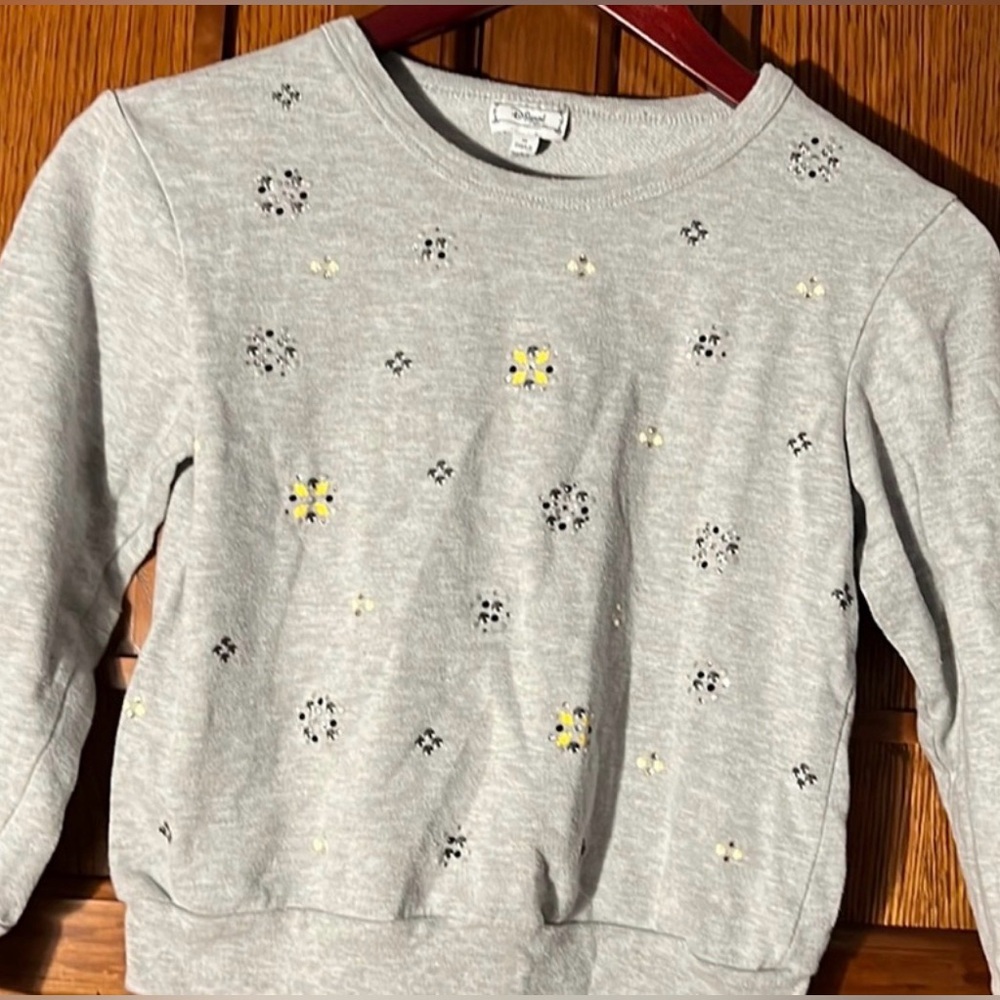 D-signed by Disney Crewneck Pullover Embellished Sweatshirt Mickey WDW Fall Cozy